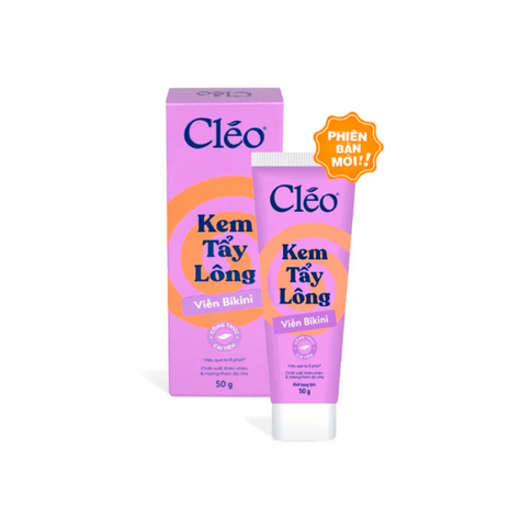 Kem Tẩy Lông Bikini Cleo 50g - Sản Phẩm Chuyên Dụng Cho Da Nhạy Cảm, Dưỡng Ẩm Với Khoai Tây & Mật Ong