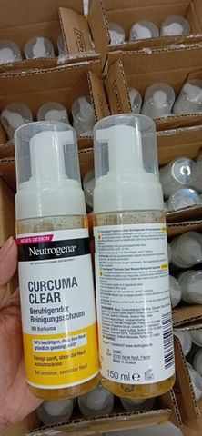 Sữa rửa mặt Neutrogena Curcuma 150ml – làm sạch nhẹ nhàng, hỗ trợ da mụn