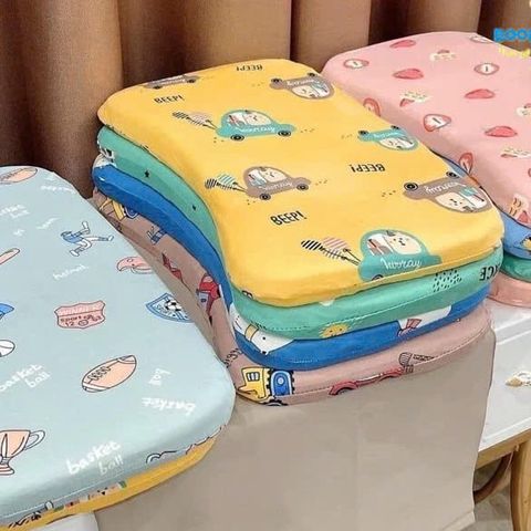 Gối nằm cao su non chống méo đầu, dùng cho bé đi học mềm mại, êm ái