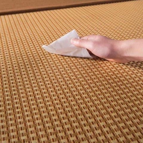 Chiếu Điều Hoà Sợi Mây Lót Lụa Cao Cấp Chiếu Có Chun Cài Góc