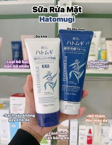 Sữa Rửa Mặt Hatomugi Naturie 170 – làm sạch dịu nhẹ