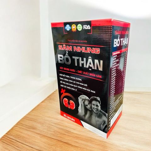 Thực phẩm Sâm Nhung Bổ Thận tăng cường sức khoẻ cho nam giới (Chai 30 viên)