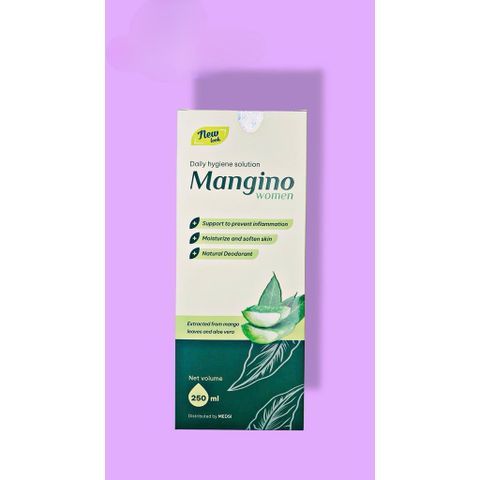 Dung dịch vệ sinh lá xoài Mangino làm giảm ngứa ,phòng ngừa bệnh phụ khoa(Chai 120ml)