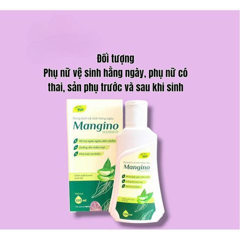 Dung dịch vệ sinh lá xoài Mangino làm giảm ngứa ,phòng ngừa bệnh phụ khoa(Chai 120ml)