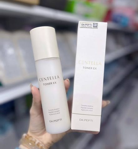 Nước Hoa Hồng Dr.Pepti Centella Toner 180ml - Dưỡng Dịu Da, Chiết Xuất Rau Má, Giảm Kích Ứng, Phù Hợp Mọi Loại Da