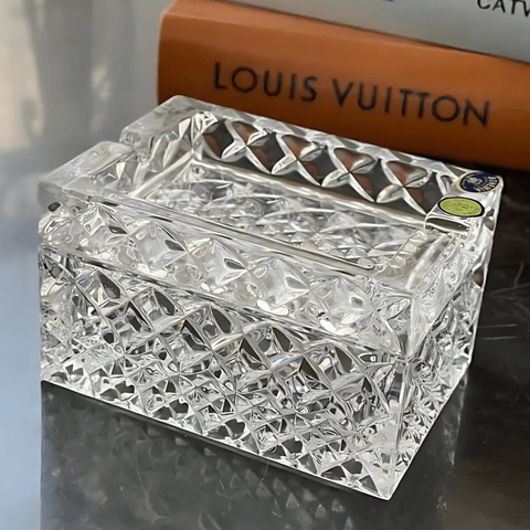 Hộp đựng pha lê thuốc lá/cigar kiêm gạt tàn 2 in 1 Bohemia Crystal