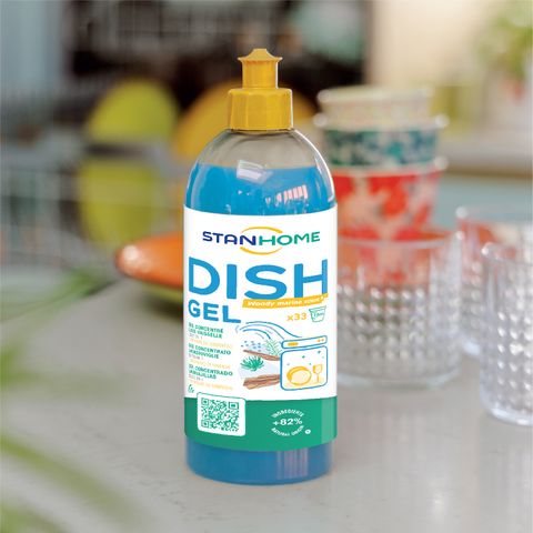 Gel rửa bát cho máy hương gỗ Stanhome DISH GEL WOODY 500ml