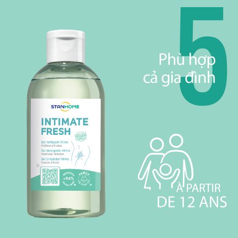 Dung Dịch Vệ Sinh Intimate Fresh 200ml - Gel Làm Sạch Nhẹ Nhàng, Phù Hợp Với Nam Và Nữ, Chiết Xuất Lô Hội Chống Mùi Khó Chịu