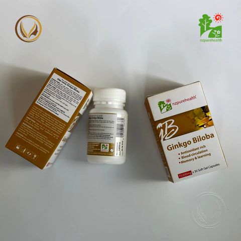Viên uống bổ não, tăng cường trí nhớ NZ Pure Health Ginkgo Biloba 100 viên