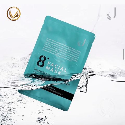 Mặt nạ dưỡng ẩm cấp tốc 8 phút Jema Rose 8+ Minute Replenishing Hydration Mask 7 miếng x 25ml