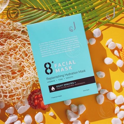 Mặt nạ dưỡng ẩm cấp tốc 8 phút Jema Rose 8+ Minute Replenishing Hydration Mask 7 miếng x 25ml