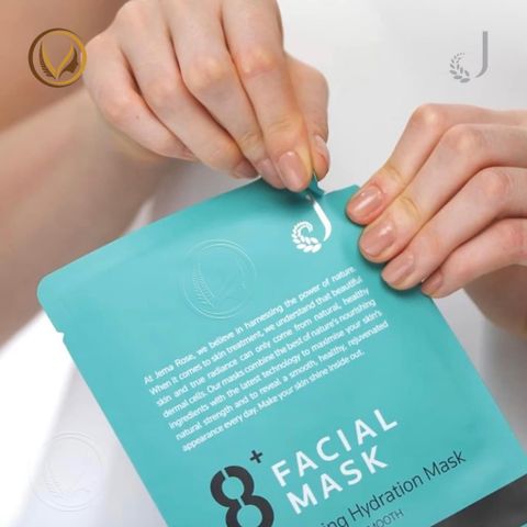 Mặt nạ dưỡng ẩm cấp tốc 8 phút Jema Rose 8+ Minute Replenishing Hydration Mask 7 miếng x 25ml