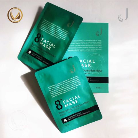 Mặt nạ dưỡng ẩm cấp tốc 8 phút Jema Rose 8+ Minute Replenishing Hydration Mask 7 miếng x 25ml