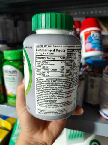 Vitamin dành cho người trên 50 tuổi Centrum Silver Adults 50+ 220 viên