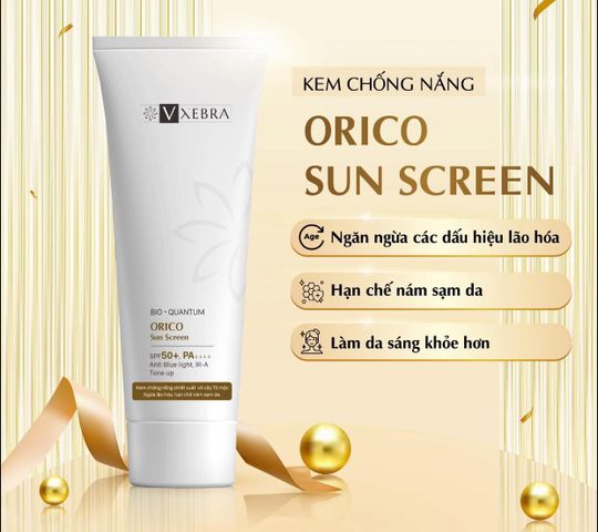 kem chống nắng ORICO SUN SCREEN giúp sáng khỏe  ngăn ngừa lão hóa