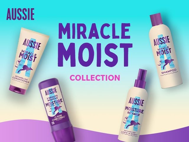 Combo gội xả Aussie giúp dưỡng ẩm làm mềm mượt tóc khô xơ, giúp tóc bồng bềnh Miracle Shampoo Moist 300ml 648008