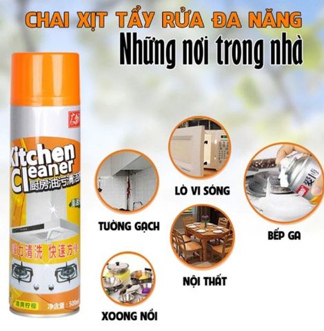 Chai xịt vệ sinh nhà bếp đa năng KITCHEN Cleaner 500ml