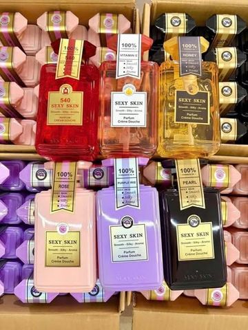 Sữa tắm Sexy Skin Vitamin E 600ml – dưỡng ẩm, làm mềm da