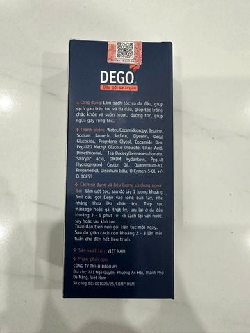 Dầu gội Dego Pharma ngăn ngừa nấm, gàu, ngứa da đầu - Chiết xuất thiên nhiên, hỗ trợ phục hồi tóc chắc khỏe
