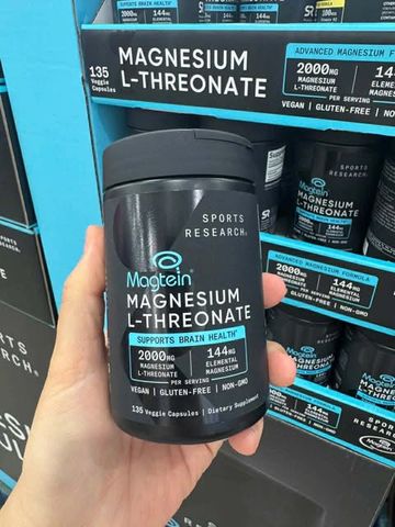 Viên uống bổ sung Magie Magnesium L Threonate Sports Research 135 viên