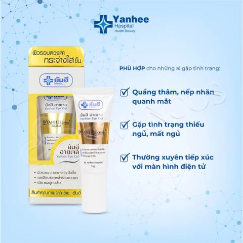 Kem Thâm Mắt, bọng mắt Yanhee Eye Gel Thái Lan Cao Cấp Kem Dưỡng Mắt Loại Bỏ Quầng Thâm Bọng Mắt Chống Lão Hóa