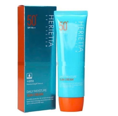 Kem chống nắng hàng ngày nâng tông và cung cấp độ ẩm cho da  herietta daily moisture sun cream 70g