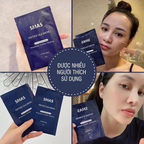 Mặt nạ cấp ẩm và dịu da Smas Peptide Silk Mask