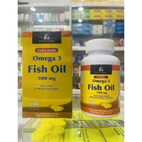 Viên dầu cá Omega 3 - Boston Pharma - 1100mg - 100 viên
