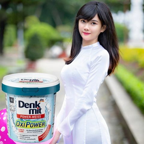 Bột Tẩy Trắng Quần Áo Denkmit Oxi Power - Giải Pháp Tẩy Vết Bẩn và Khử Mùi Hiệu Quả, Hộp 750gr Đức