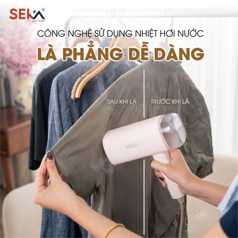 Bàn Là Hơi Nước Cầm Tay Seka SKM77 Dung Tích 170mL Model New - Bảo Hành 1 Năm 1 Đổi 1