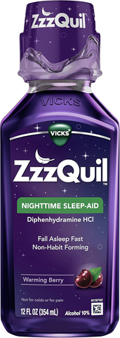 Siro ZzzQuil Nighttime Sleep Aid - Giải pháp hỗ trợ giấc ngủ dành cho người khó ngủ 354 ml