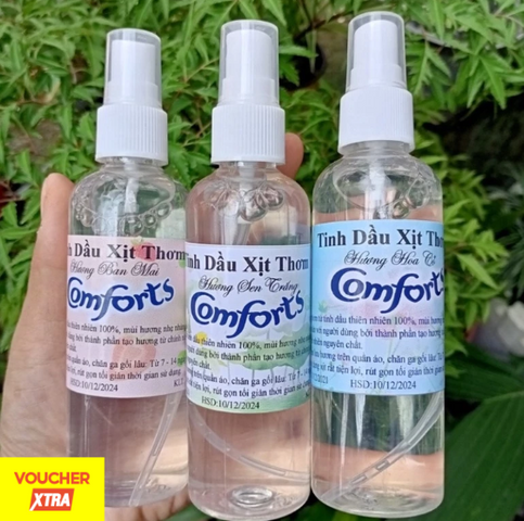 COMBO 3 CHAI TIẾT KIỆM 35%. Tinh Dầu Xịt Thơm Quần Áo 100ml Hương Tự Nhiên Lên Hương Nhanh Chóng 