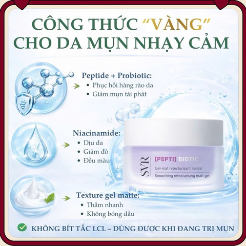 Kem Dưỡng Ẩm Phục Hồi SVR Pepti-Biotic 40ml 
