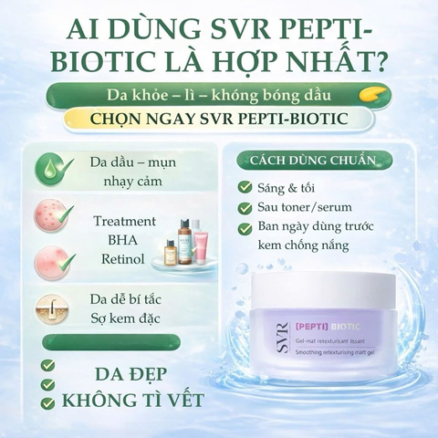 Kem Dưỡng Ẩm Phục Hồi SVR Pepti-Biotic 40ml 
