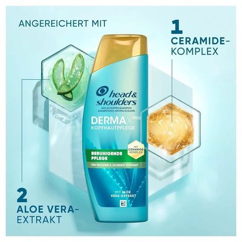 Dầu gội Head & Shoulders Derma X Pro Repairing Moisture 300ml – làm sạch dưỡng ẩm da đầu