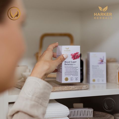 Viên uống cân bằng lượng đường trong máu Harker Herbals Blood Sugar Balance 90 viên