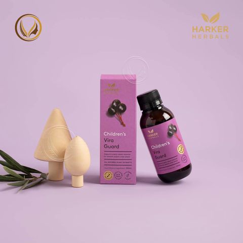 Siro tăng sức đề kháng & giảm ốm vặt cho bé Harker Herbals Children’s Vira Guard 100ml