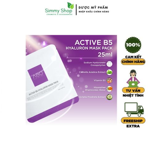 HÀNG CÔNG TY - COMBO 10 Mặt nạ ABO Active B5 Hyaluron Mask Pack phục hồi cấp ẩm làm dịu da chống lão hóa-25ml