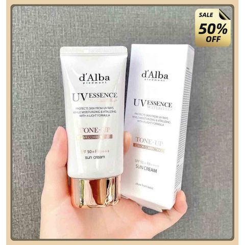Kem chống nắng nâng tông da Waterfull Tone-up Sun Cream SPF 50+ 50ml - [d'Alba Official]