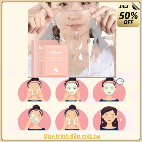 (combo 3 hộp) Mặt Nạ Dưỡng Da, Mặt Nạ Thuỷ Tinh Thạch Dưỡng Trắng Cấp Ẩm Da Bổ Sung COLLAGEN, Mặt Nạ Nhau Thai Cừu