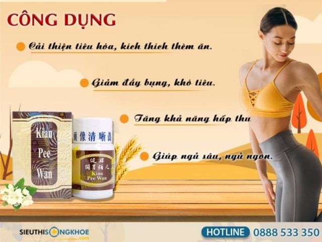 (Chính hãng) Viên Uống Tăng Cân Kian Pee Wan Giúp Ngủ Ngon, Ăn Ngon