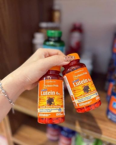 Viên uống Lutein 6mg Puritan's Pride hỗ trợ mắt sáng khỏe 100 viên