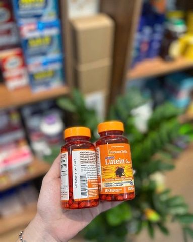 Viên uống Lutein 6mg Puritan's Pride hỗ trợ mắt sáng khỏe 100 viên