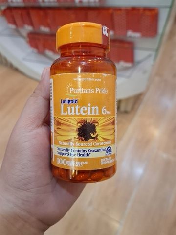 Viên uống Lutein 6mg Puritan's Pride 100 viên – hỗ trợ mắt