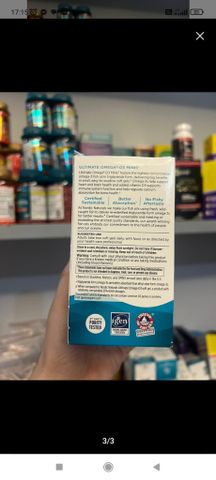 Viên Uống Bổ Não, Tăng Cường Tim Mạch Nordic Naturals Ultimate Omega + D3 – 1120mg 60 vien