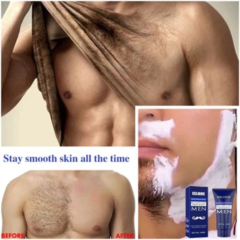 Kem Tẩy Lông Vĩnh Viễn Cho Nam Giới, tẩy lông râu,tay,chân,triệt lông ann toànn vĩnh viễn không gây kích ứng