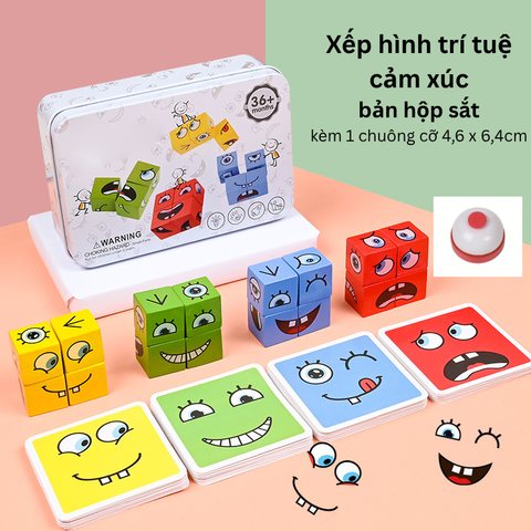 Đồ chơi Xếp Hình Trí Tuệ Cảm Xúc Phối Hợp Tay Mắt