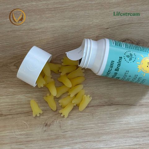 Viên uống bổ não, tăng cường trí nhớ tập trung cho trẻ em Lifestream Genius Brains DHA Kids 30 viên