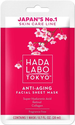 Mặt Nạ hỗ trợ sức khỏe Hada Labo Tokyo Anti-Ageing Facial Sheet Mask 20ml