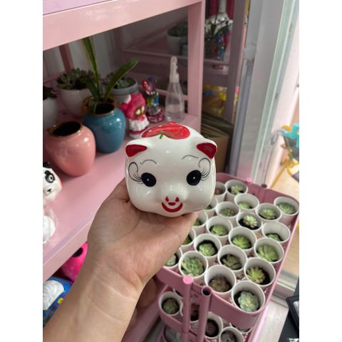 [Lỗ tròn] Heo Sứ Mini Họa Tiết Ngẫu Nhiên